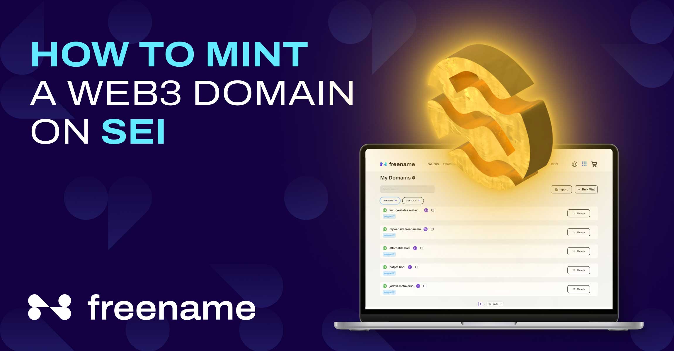 How to Mint a Web3 Domain on SEI