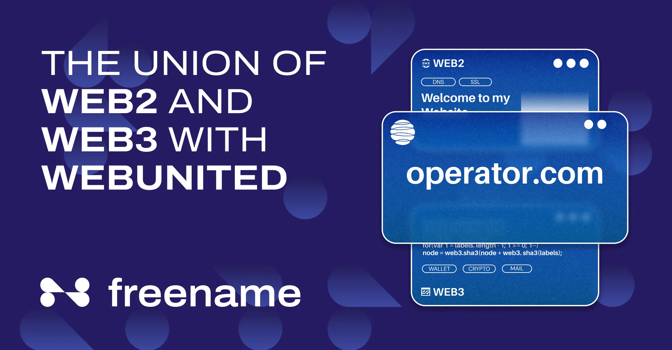 The Union of Web2 and Web3 with WebUnited