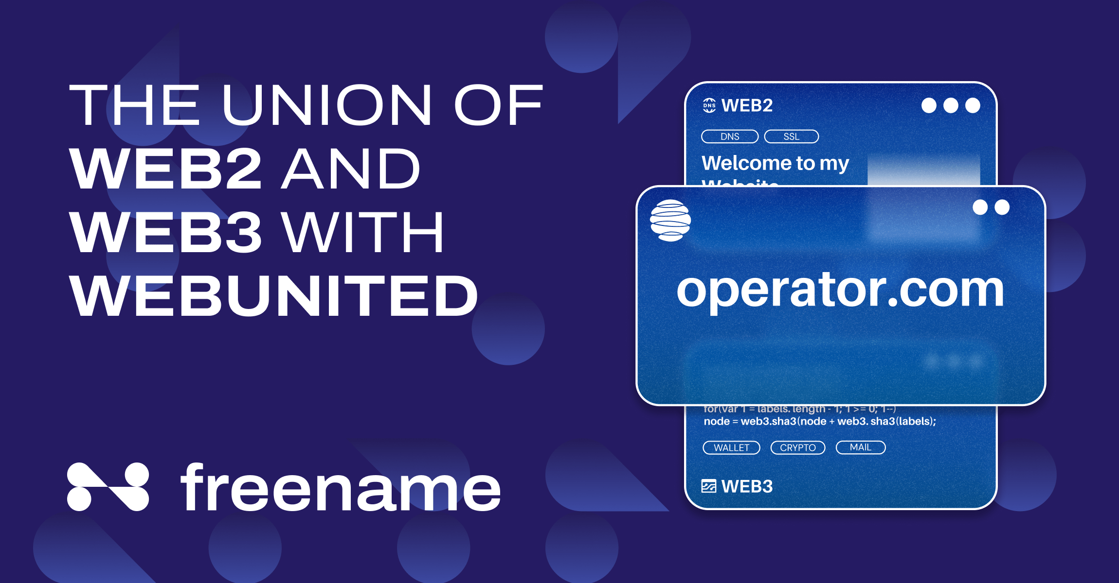 The Union of Web2 and Web3 with WebUnited