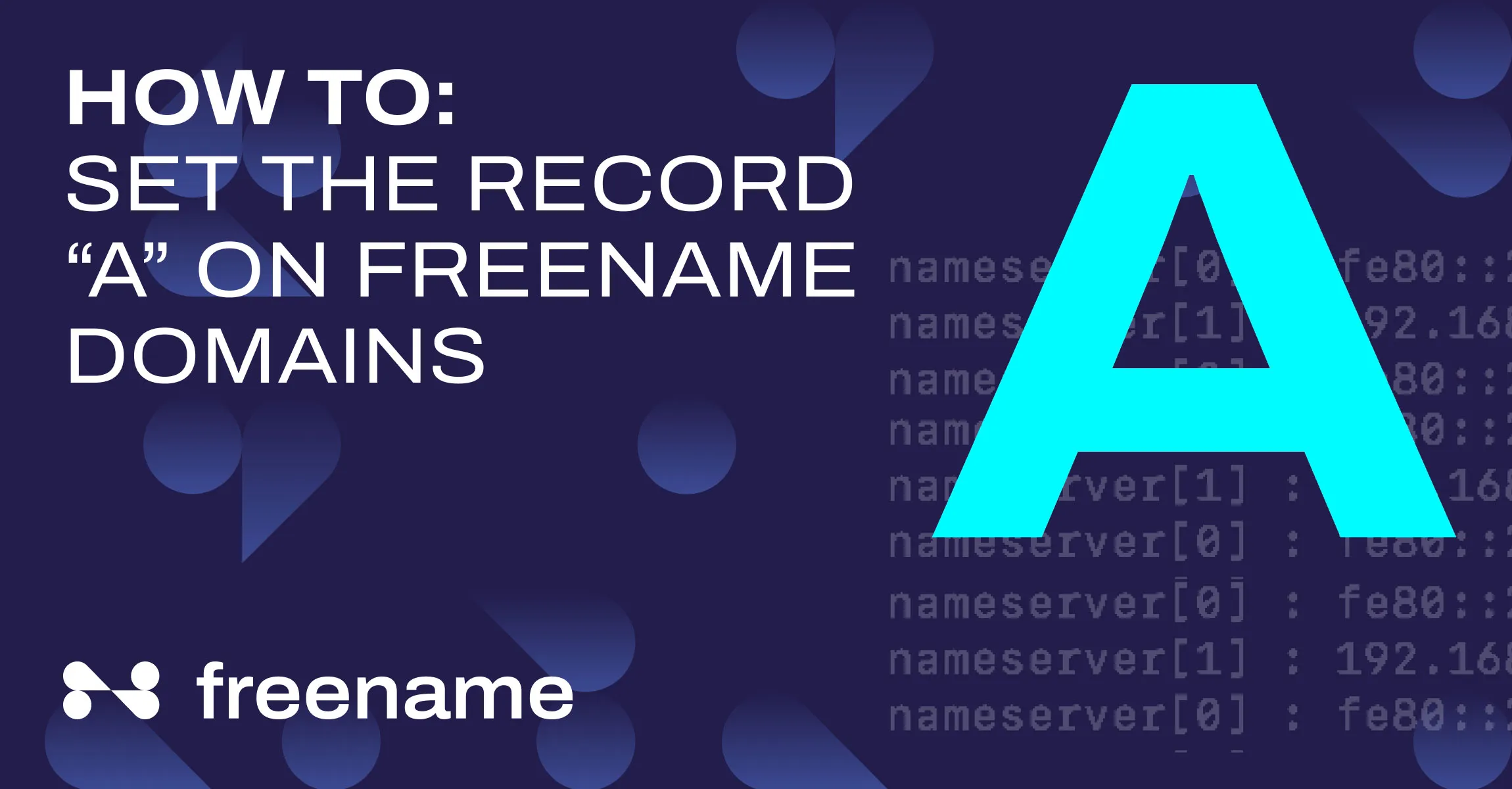 How to set a record "A" on Freename domains