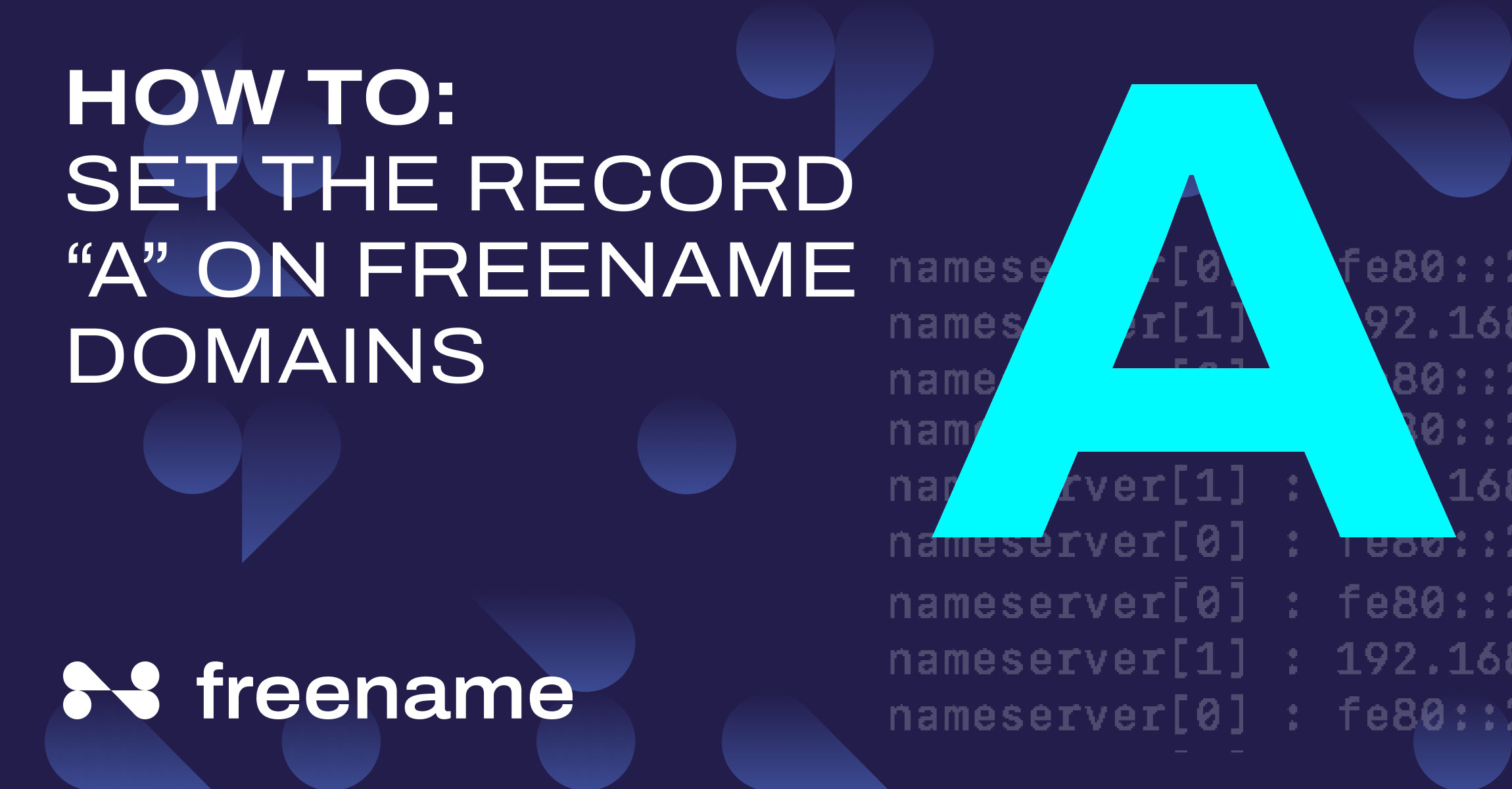 How to set a record "A" on Freename domains