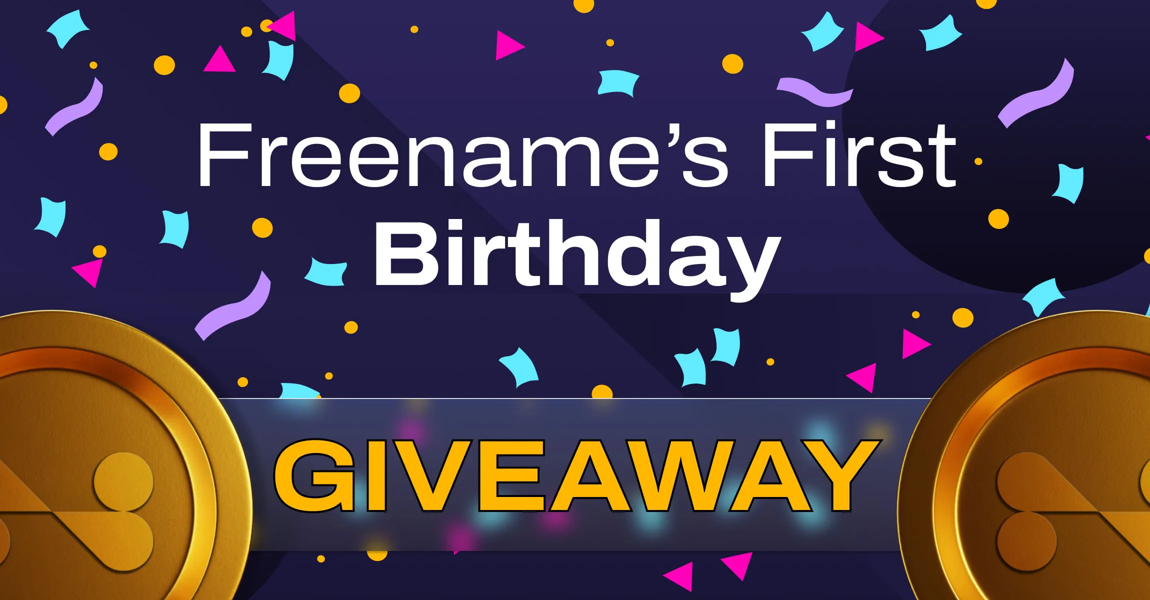 Freename’s First Birthday Celebration Giveaway