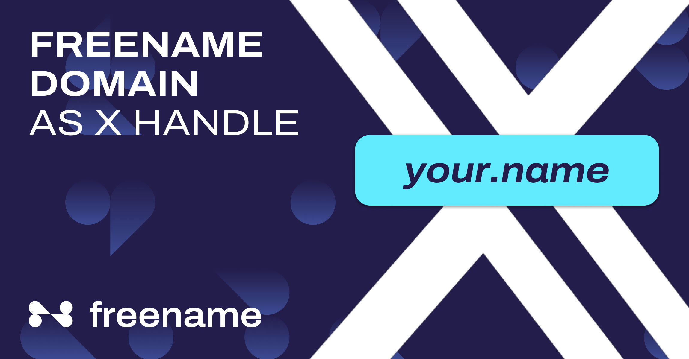 How to use a Freename Domain as X Handle?