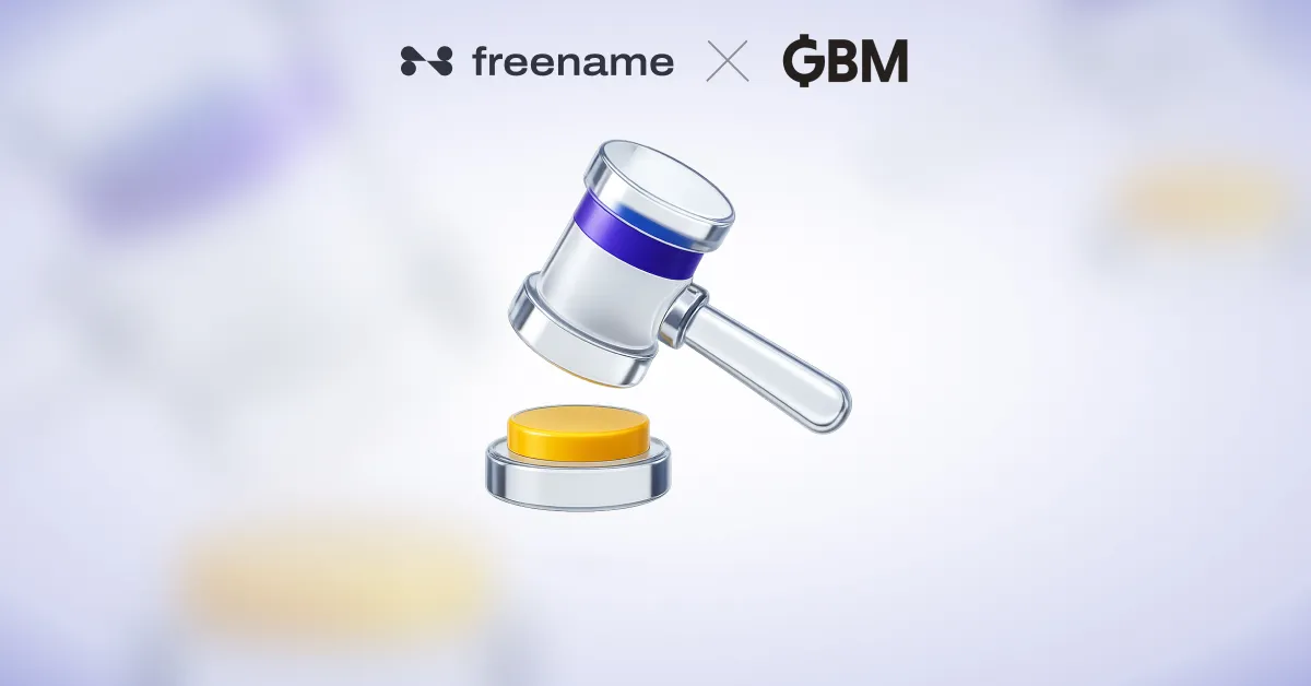 Domain Auction Festival: Freename & GBM join forces!