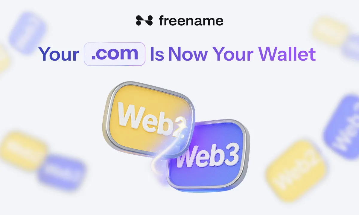 Freename Introduces .COM Domain Payments Powered by Blockchain