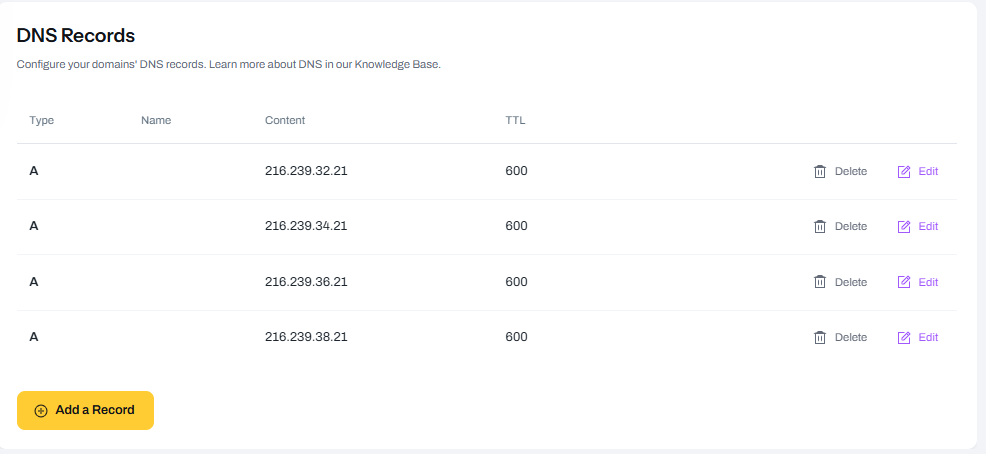 DNS Records Type A Add record Capture (Step by Step Tutorial)